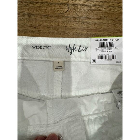 Style & Co High Rise Slouchy Crop Jeans size 4 - Picture 9 of 15